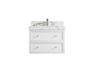 Roswell Floating 30 in. W x 22 in. D Single Sink Bathroom Vanity - Willow Bath and Vanity
