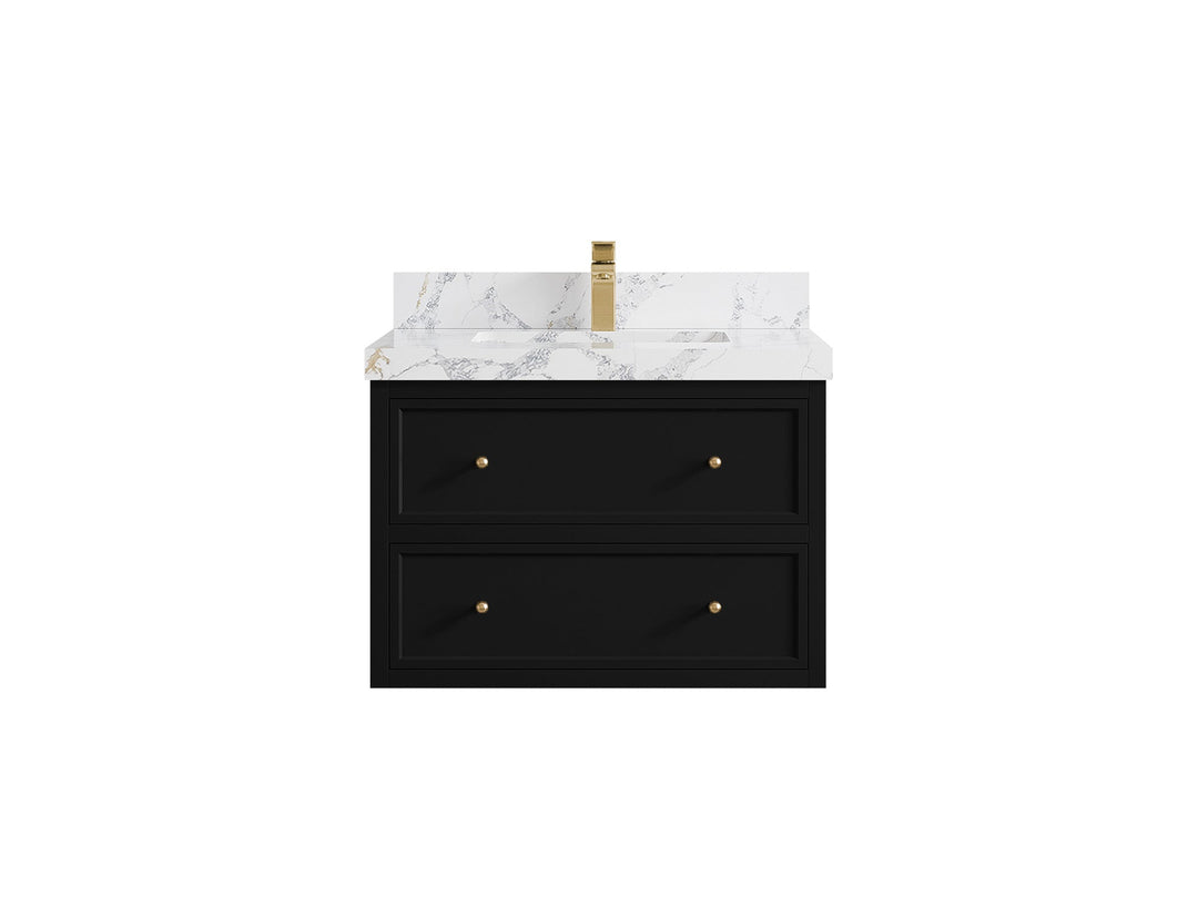 Roswell Floating 30 in. W x 22 in. D Single Sink Bathroom Vanity - Willow Bath and Vanity