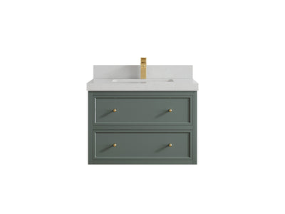 Roswell Floating 30 in. W x 22 in. D Single Sink Bathroom Vanity - Willow Bath and Vanity