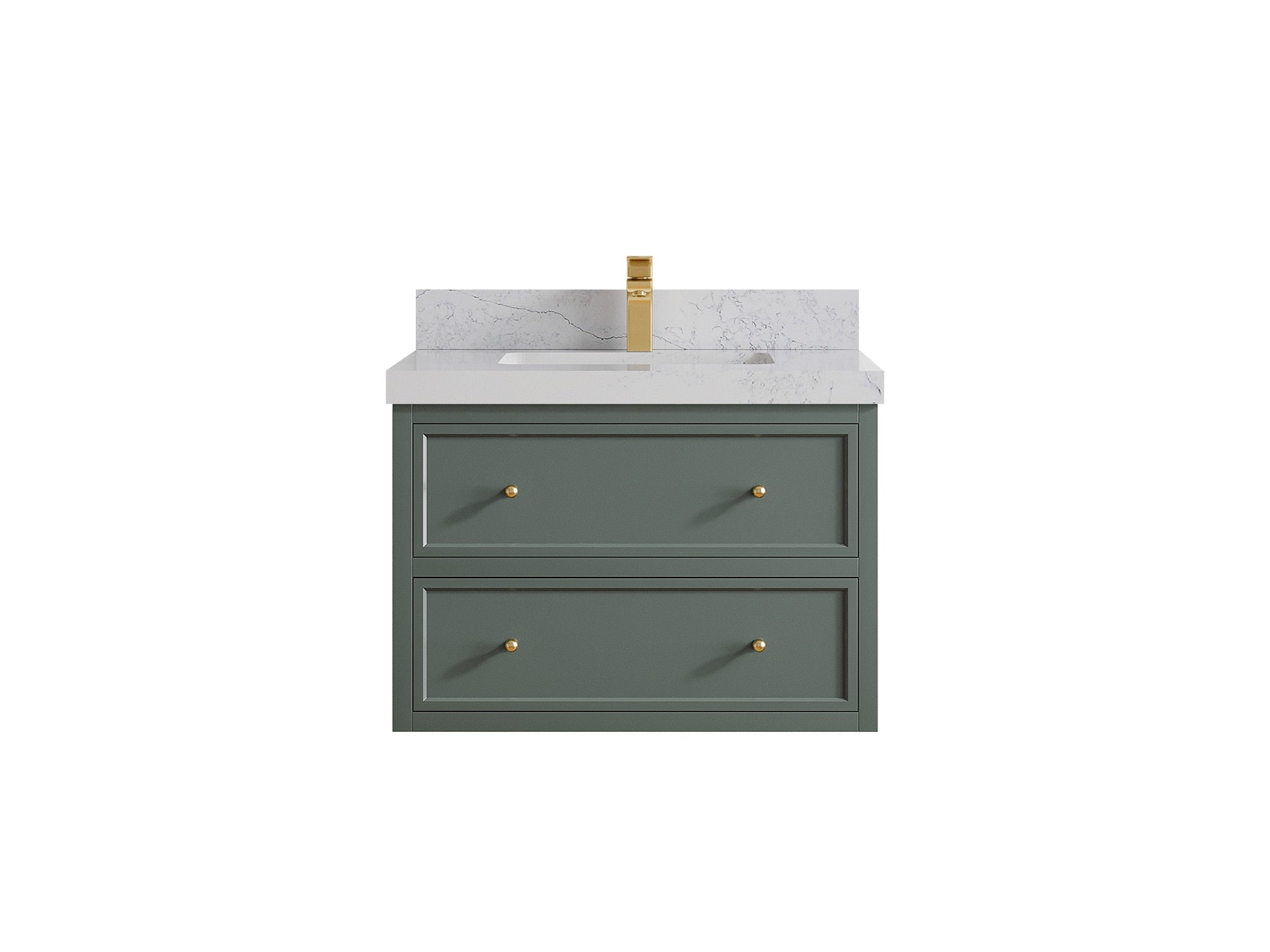 Roswell Floating 30 in. W x 22 in. D Single Sink Bathroom Vanity - Willow Bath and Vanity