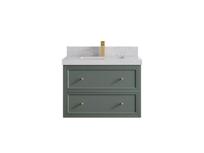 Roswell Floating 30 in. W x 22 in. D Single Sink Bathroom Vanity - Willow Bath and Vanity