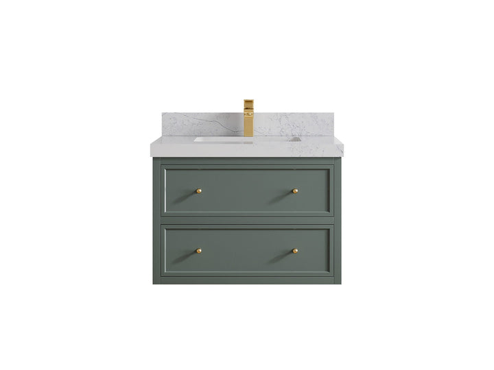 Roswell Floating 30 in. W x 22 in. D Single Sink Bathroom Vanity - photo 1