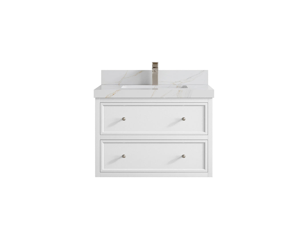 Roswell Floating 30 in. W x 22 in. D Single Sink Bathroom Vanity - Willow Bath and Vanity