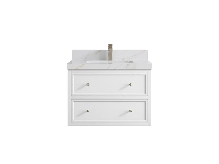 Roswell Floating 30 in. W x 22 in. D Single Sink Bathroom Vanity - photo 23