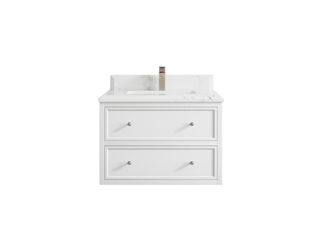 Roswell Floating 30 in. W x 22 in. D Single Sink Bathroom Vanity - Willow Bath and Vanity
