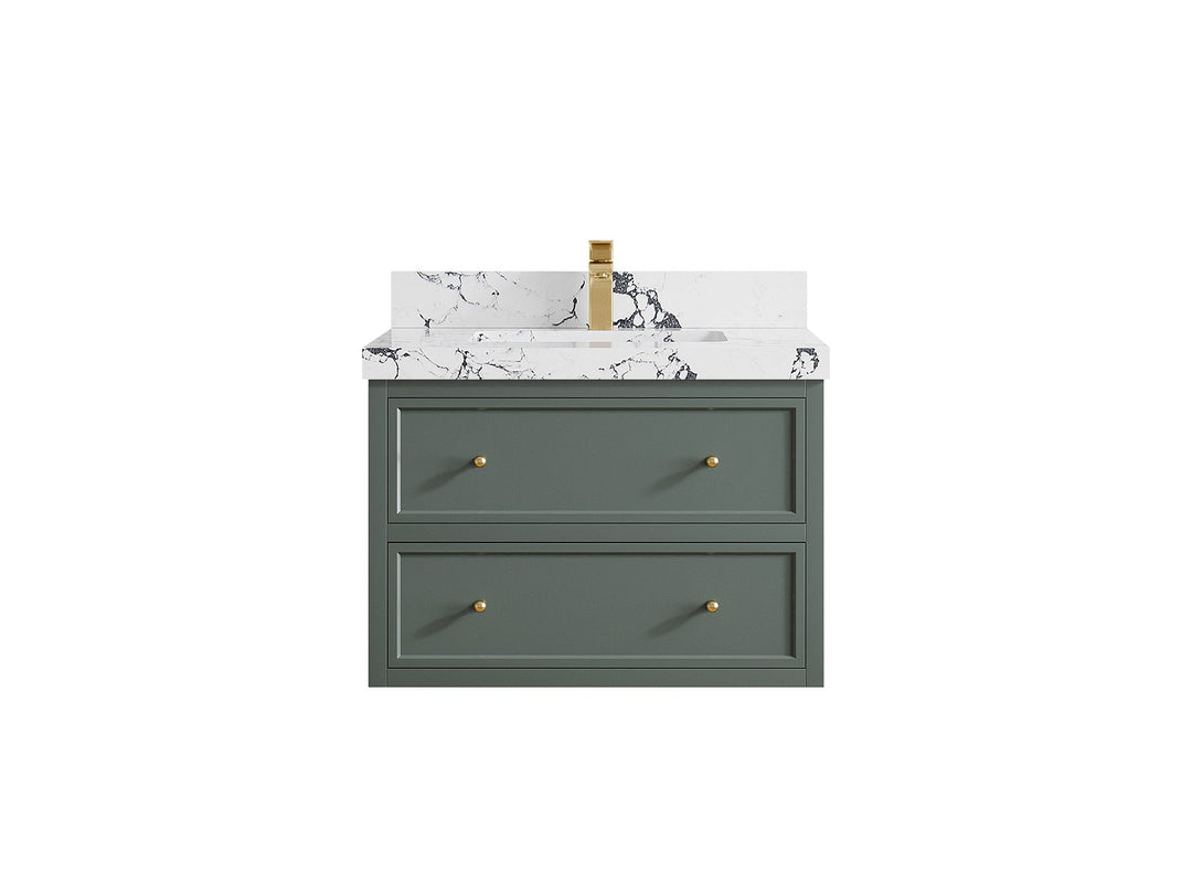 Roswell Floating 30 in. W x 22 in. D Single Sink Bathroom Vanity - Willow Bath and Vanity