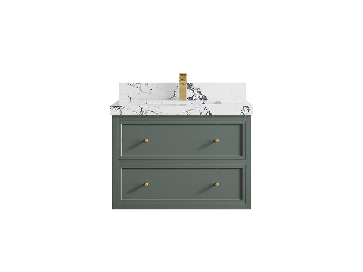 Roswell Floating 30 in. W x 22 in. D Single Sink Bathroom Vanity - photo 39