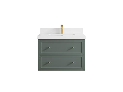 Roswell Floating 30 in. W x 22 in. D Single Sink Bathroom Vanity - Willow Bath and Vanity