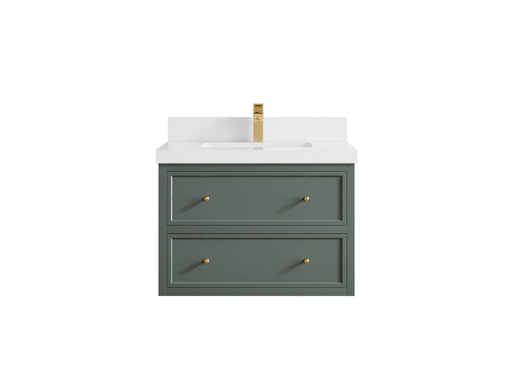Roswell Floating 30 in. W x 22 in. D Single Sink Bathroom Vanity - photo 43