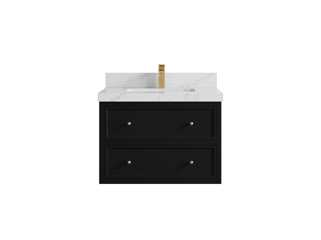 Roswell Floating 30 in. W x 22 in. D Single Sink Bathroom Vanity - Willow Bath and Vanity