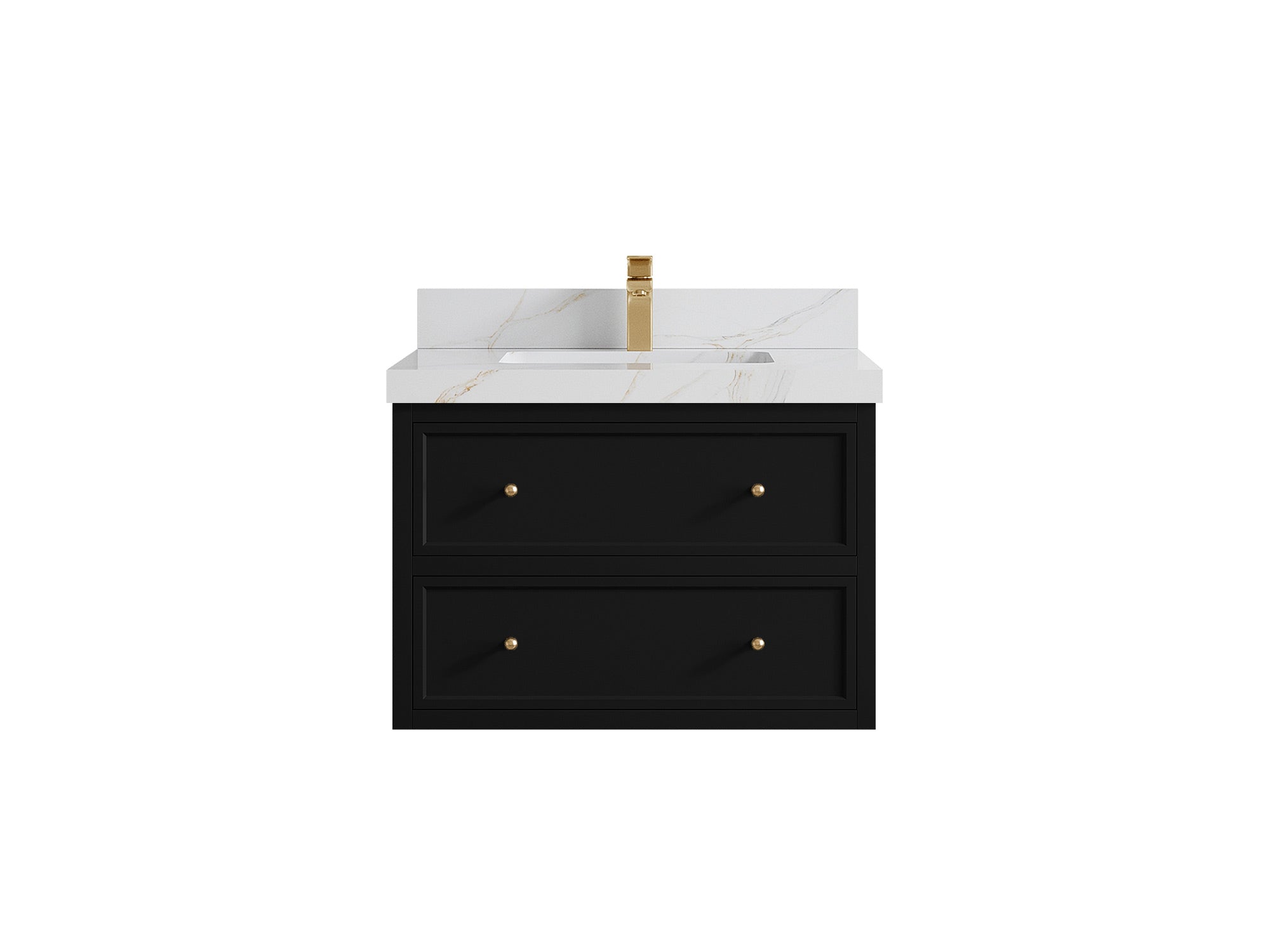 Roswell Floating 30 in. W x 22 in. D Single Sink Bathroom Vanity - Willow Bath and Vanity