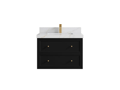 Roswell Floating 30 in. W x 22 in. D Single Sink Bathroom Vanity - Willow Bath and Vanity