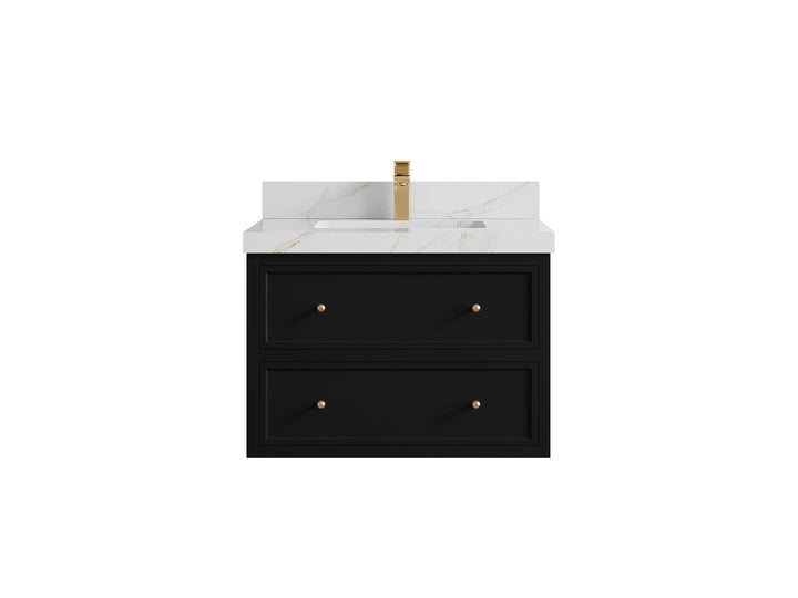 Roswell Floating 30 in. W x 22 in. D Single Sink Bathroom Vanity - photo 23