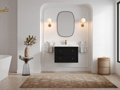 Roswell Floating 30 in. W x 22 in. D Single Sink Bathroom Vanity - photo 4