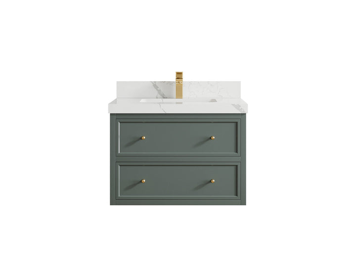 Roswell Floating 30 in. W x 22 in. D Single Sink Bathroom Vanity - photo 17