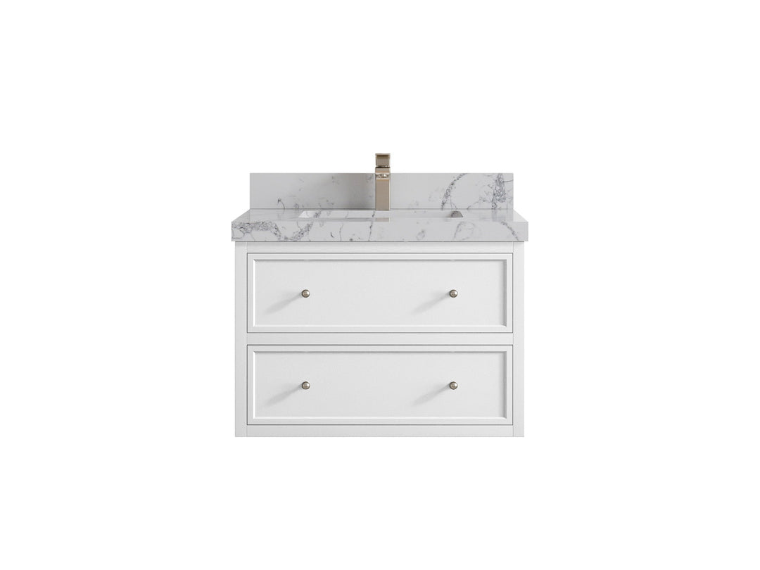 Roswell Floating 30 in. W x 22 in. D Single Sink Bathroom Vanity - Willow Bath and Vanity
