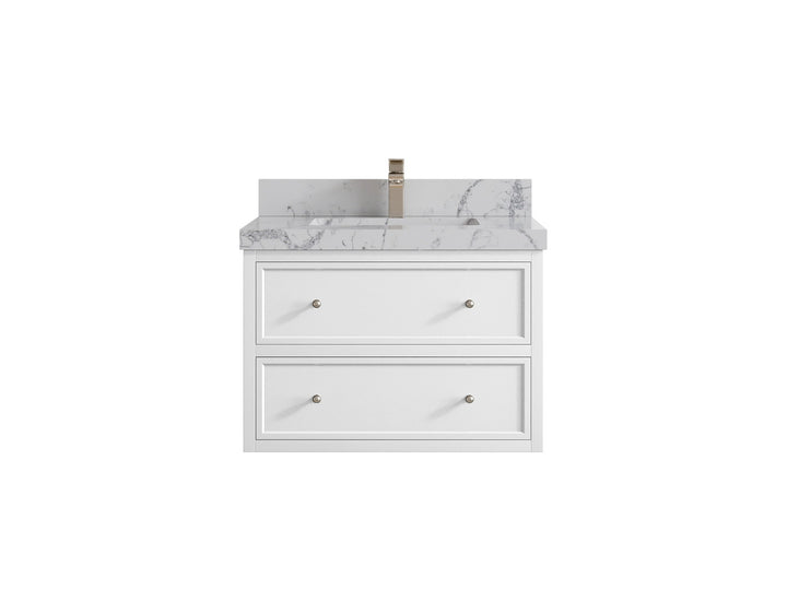 Roswell Floating 30 in. W x 22 in. D Single Sink Bathroom Vanity - photo 43