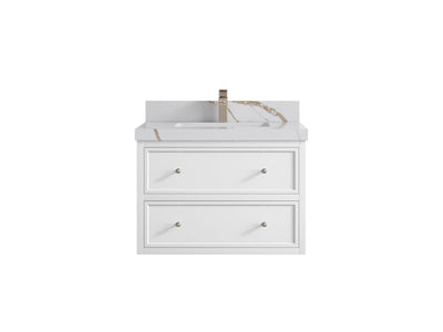 Roswell Floating 30 in. W x 22 in. D Single Sink Bathroom Vanity - Willow Bath and Vanity