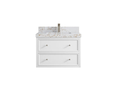 Roswell Floating 30 in. W x 22 in. D Single Sink Bathroom Vanity - Willow Bath and Vanity
