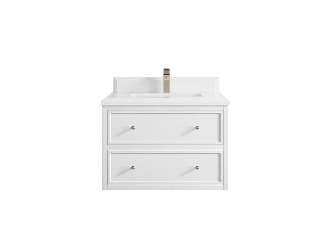 Roswell Floating 30 in. W x 22 in. D Single Sink Bathroom Vanity - Willow Bath and Vanity