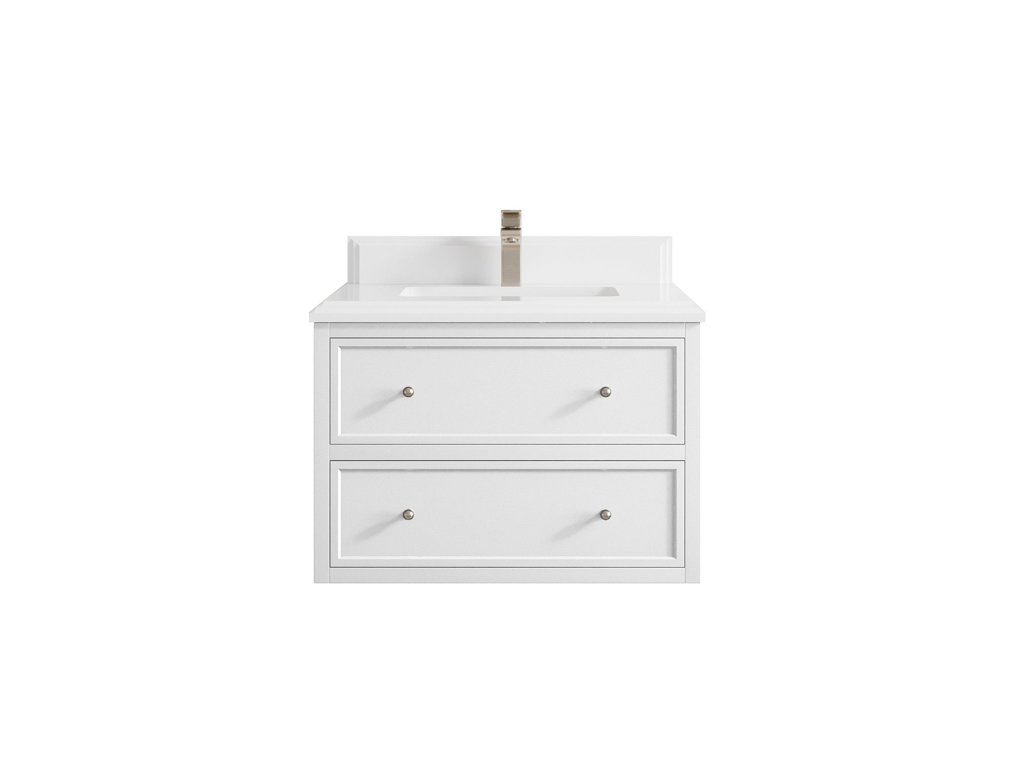 Roswell Floating 30 in. W x 22 in. D Single Sink Bathroom Vanity - Willow Bath and Vanity