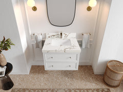 Roswell Floating 30 in. W x 22 in. D Single Sink Bathroom Vanity - photo 36