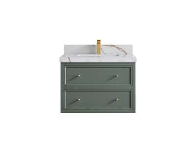 Roswell Floating 30 in. W x 22 in. D Single Sink Bathroom Vanity - Willow Bath and Vanity