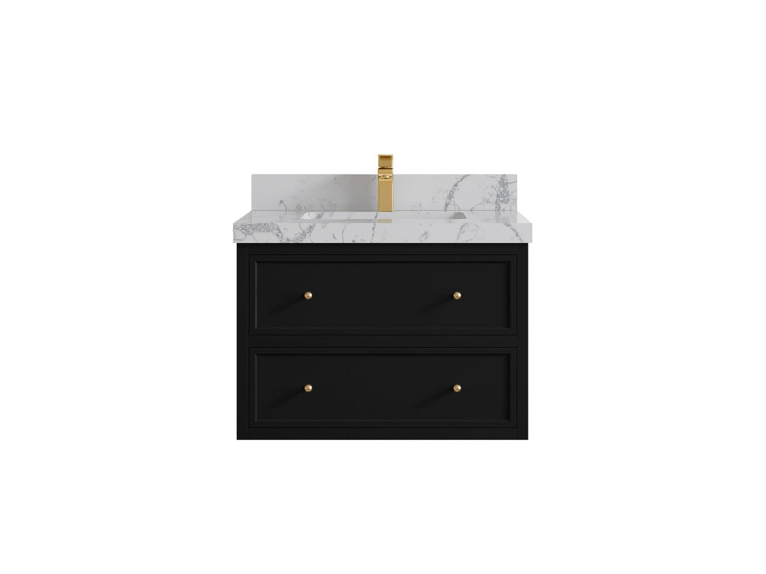 Roswell Floating 30 in. W x 22 in. D Single Sink Bathroom Vanity - Willow Bath and Vanity