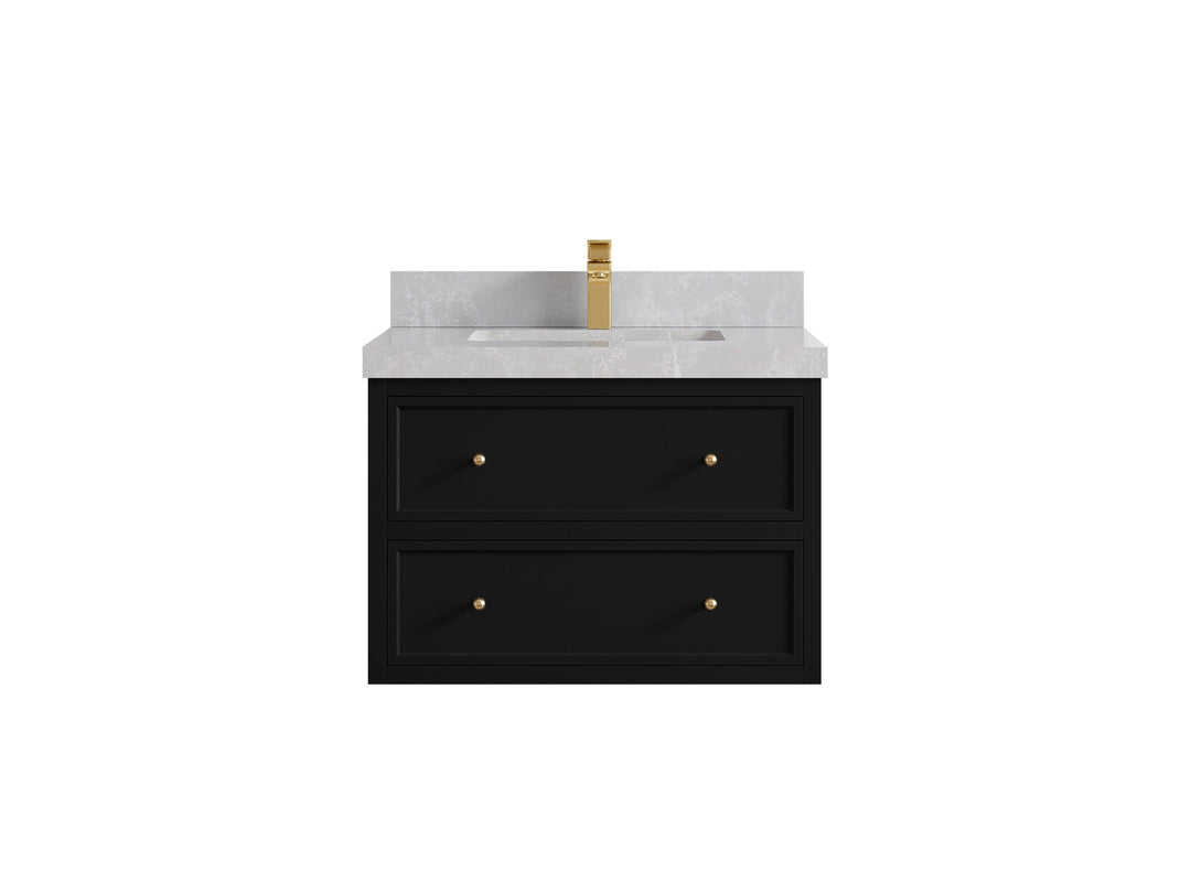Roswell Floating 30 in. W x 22 in. D Single Sink Bathroom Vanity - Willow Bath and Vanity