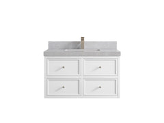 Roswell Floating 36 in. W x 22 in. D Center Sink Bathroom Vanity - photo 33