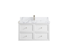 Roswell Floating 36 in. W x 22 in. D Center Sink Bathroom Vanity - photo 21