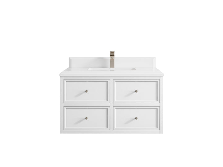 Roswell Floating 36 in. W x 22 in. D Center Sink Bathroom Vanity - photo 29