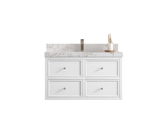 Roswell Floating 36 in. W x 22 in. D Center Sink Bathroom Vanity - photo 1