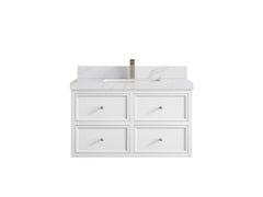 Roswell Floating 36 in. W x 22 in. D Center Sink Bathroom Vanity - photo 23