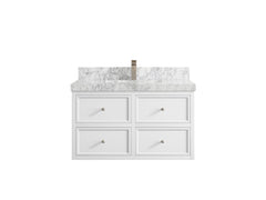 Roswell Floating 36 in. W x 22 in. D Center Sink Bathroom Vanity - photo 11