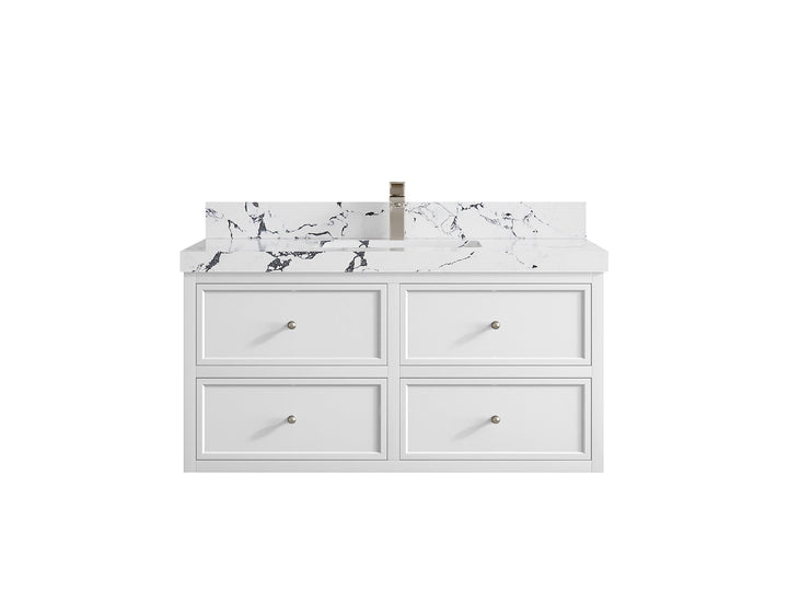 Roswell Floating 42 in. W x 22 in. D Single Sink Bathroom Vanity - photo 41