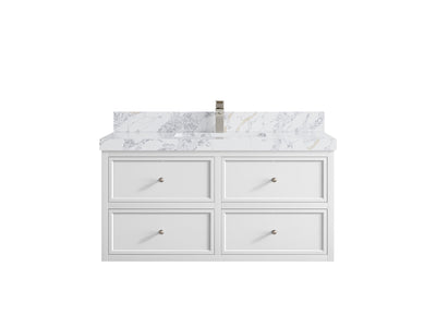 Roswell Floating 42 in. W x 22 in. D Single Sink Bathroom Vanity - Willow Bath and Vanity