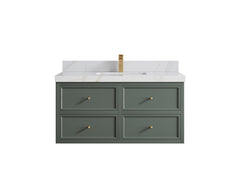 Roswell Floating 42 in. W x 22 in. D Single Sink Bathroom Vanity - photo 21