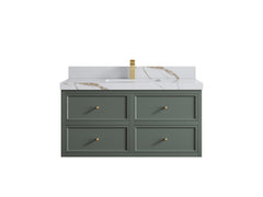 Roswell Floating 42 in. W x 22 in. D Single Sink Bathroom Vanity - photo 15