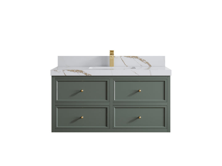 Roswell Floating 42 in. W x 22 in. D Single Sink Bathroom Vanity - photo 15