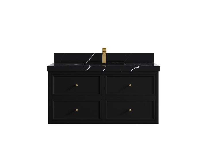Roswell Floating 42 in. W x 22 in. D Single Sink Bathroom Vanity - photo 9