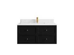 Roswell Floating 42 in. W x 22 in. D Single Sink Bathroom Vanity - photo 27