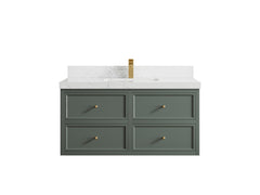Roswell Floating 42 in. W x 22 in. D Single Sink Bathroom Vanity - photo 29