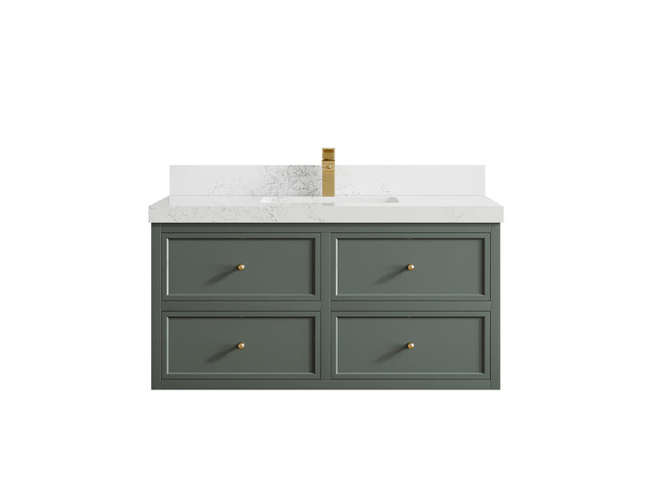 Roswell Floating 42 in. W x 22 in. D Single Sink Bathroom Vanity - photo 29