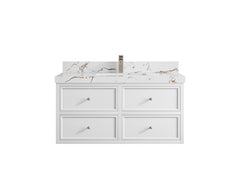 Roswell Floating 42 in. W x 22 in. D Single Sink Bathroom Vanity - photo 37