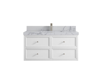 Roswell Floating 42 in. W x 22 in. D Single Sink Bathroom Vanity - Willow Bath and Vanity