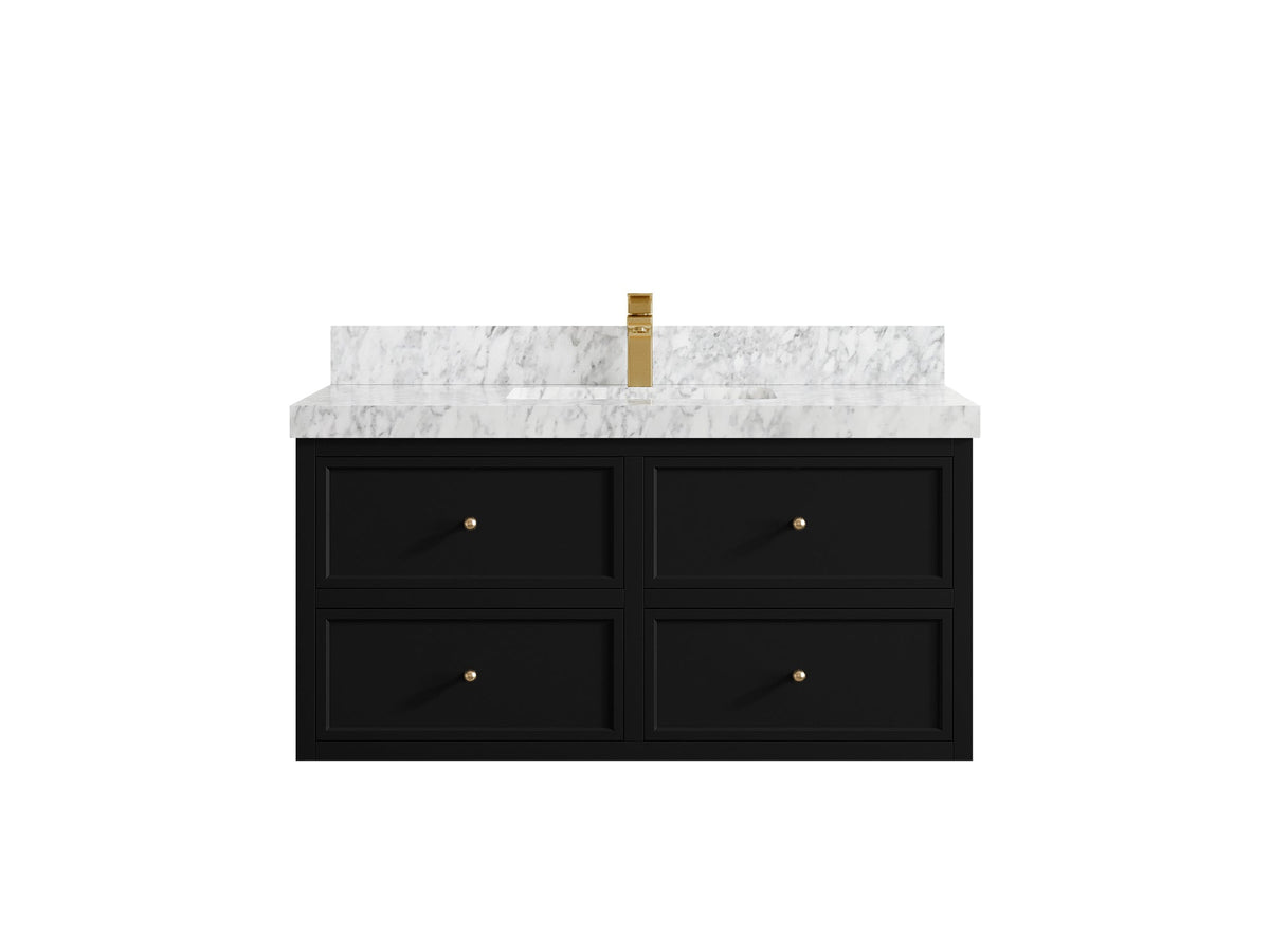 Roswell Floating 42 in. W x 22 in. D Single Sink Bathroom Vanity - Willow Bath and Vanity