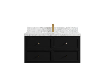 Roswell Floating 42 in. W x 22 in. D Single Sink Bathroom Vanity - Willow Bath and Vanity