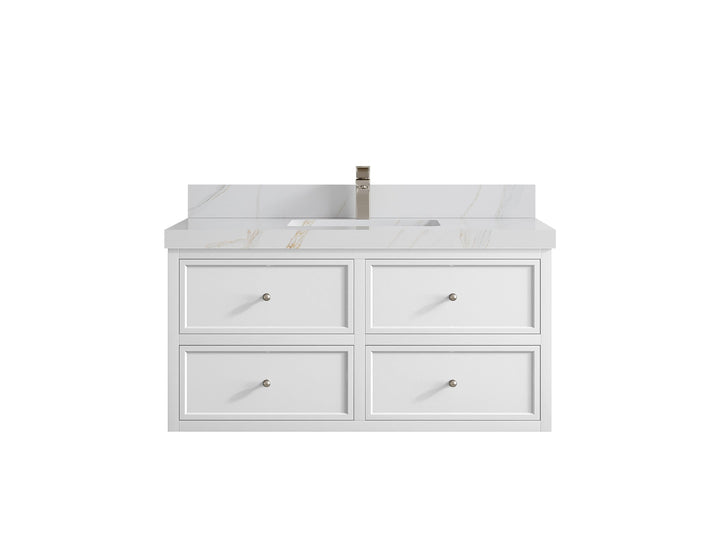Roswell Floating 42 in. W x 22 in. D Single Sink Bathroom Vanity - photo 23