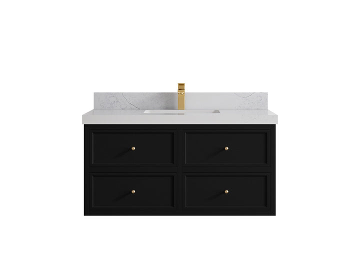 Roswell Floating 42 in. W x 22 in. D Single Sink Bathroom Vanity - photo 1